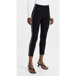 Spanx The Perfect Pant Ankle Piped Skinny black and white, Womens M Petite